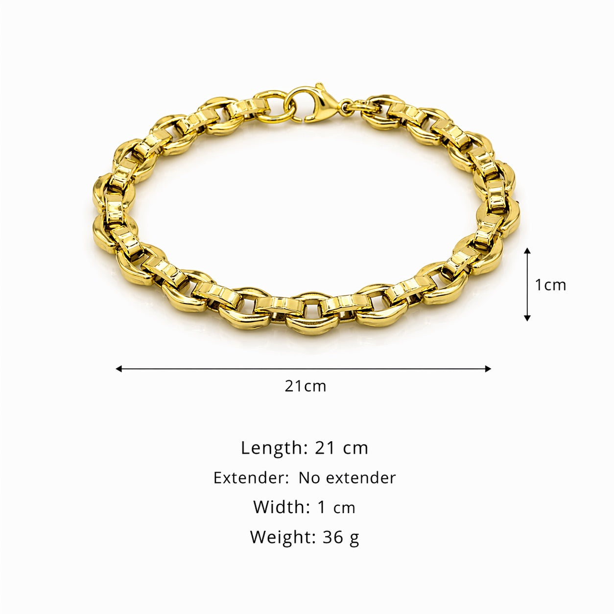 Sunkis Neria Solid Gold Bracelet Hypoallergenic