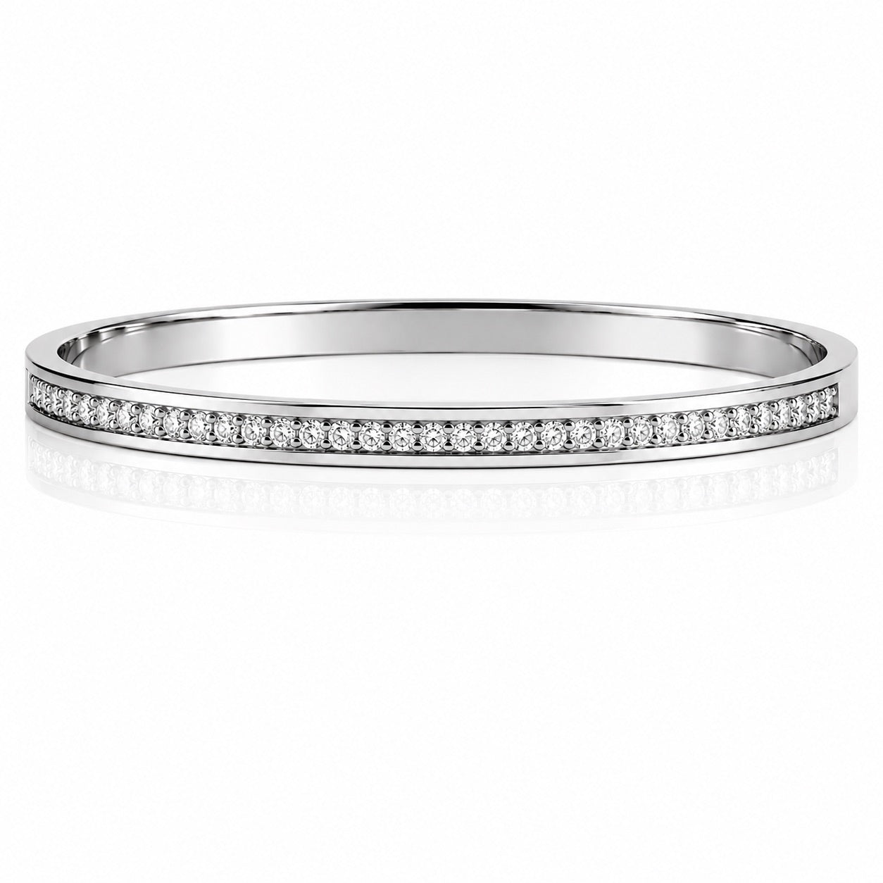 Sunkis Nove Minimalist Silver Bangle Waterproof