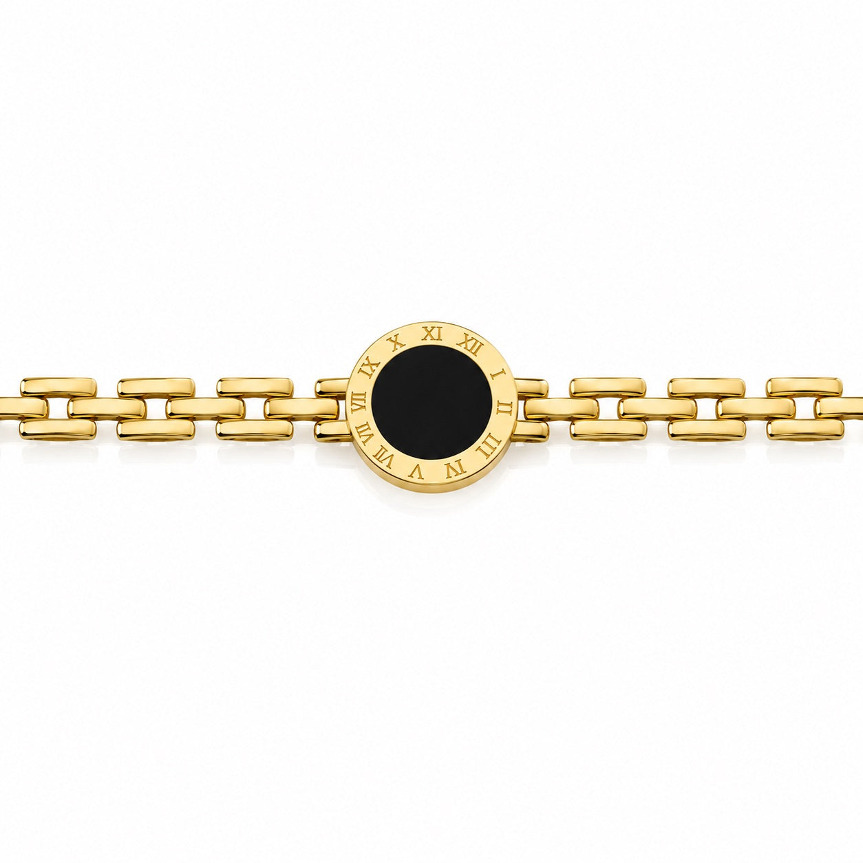 Sunkis Onyx Gold Stackable Bracelet Hypoallergenic