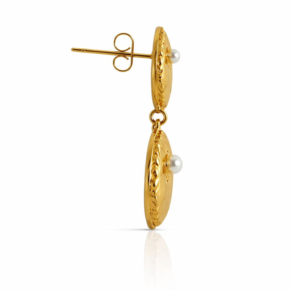 Sunkis Remi Gold Drop Earrings Hypoallergenic
