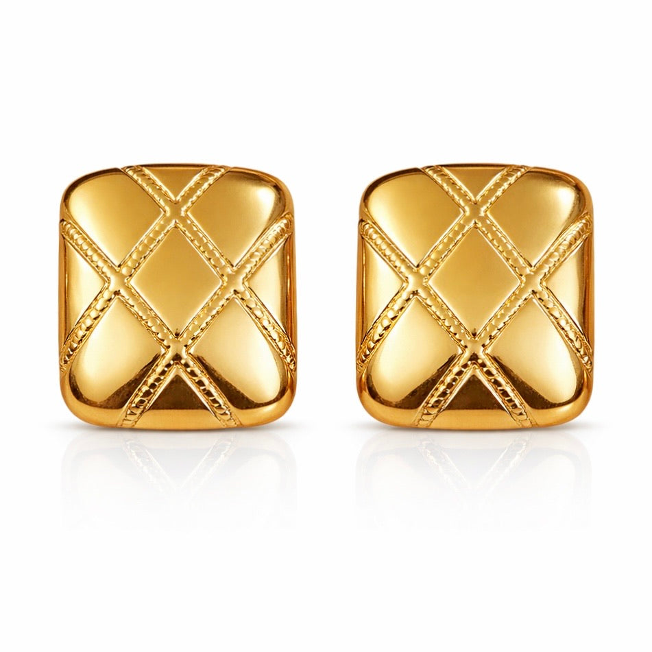 Sunkis Valeria Minimalist Gold Earrings Hypoallergenic