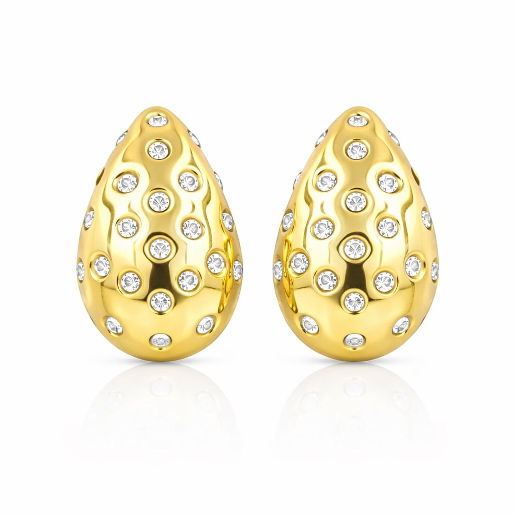 Sunkis Veloura Elevated Everyday Gold Earrings Hypoallergenic