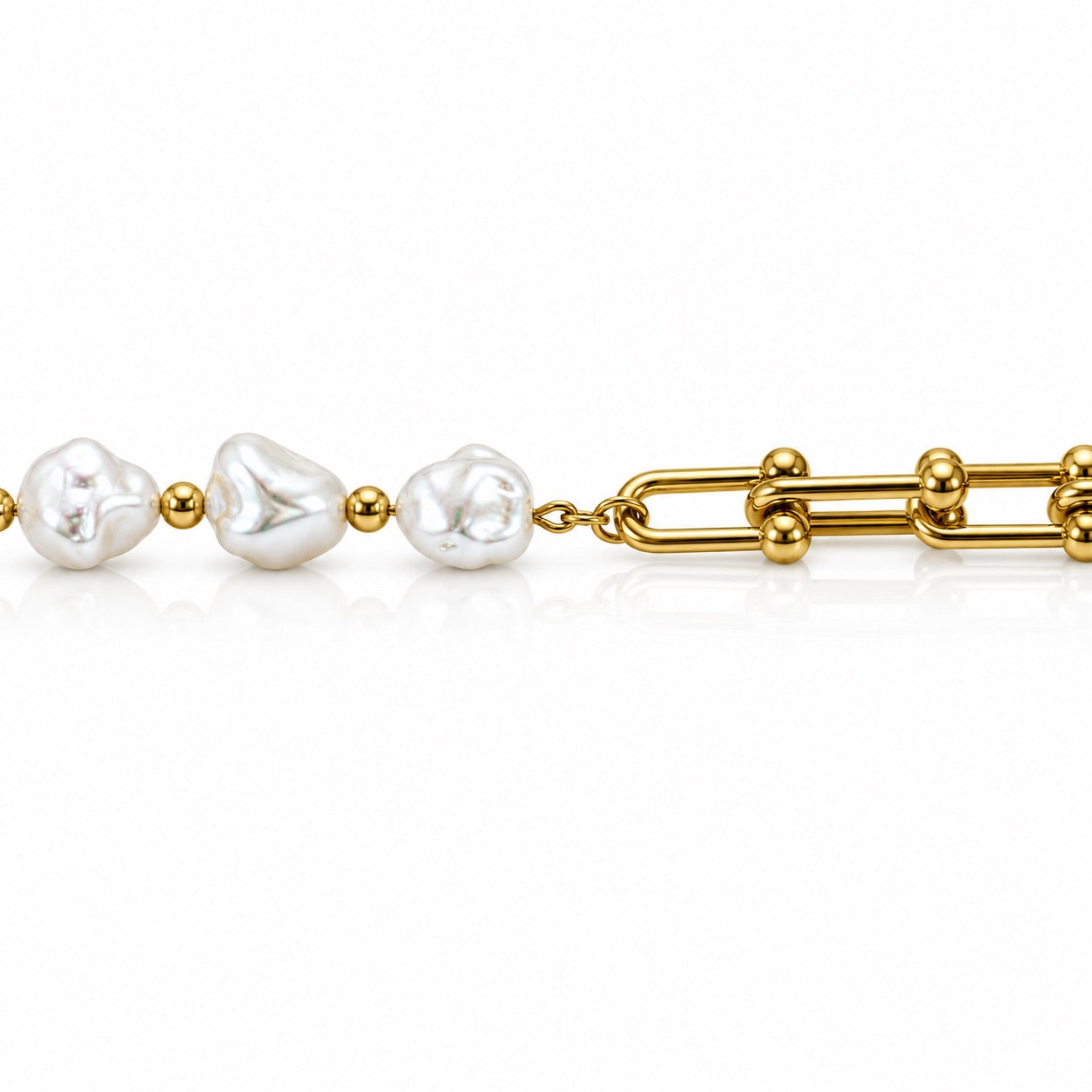Sunkis Vesta Statement Gold Charm Bracelet Hypoallergenic