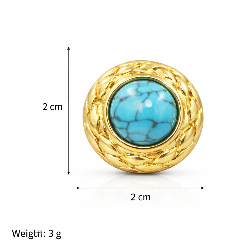 Turquoise Royale Stud Earrings