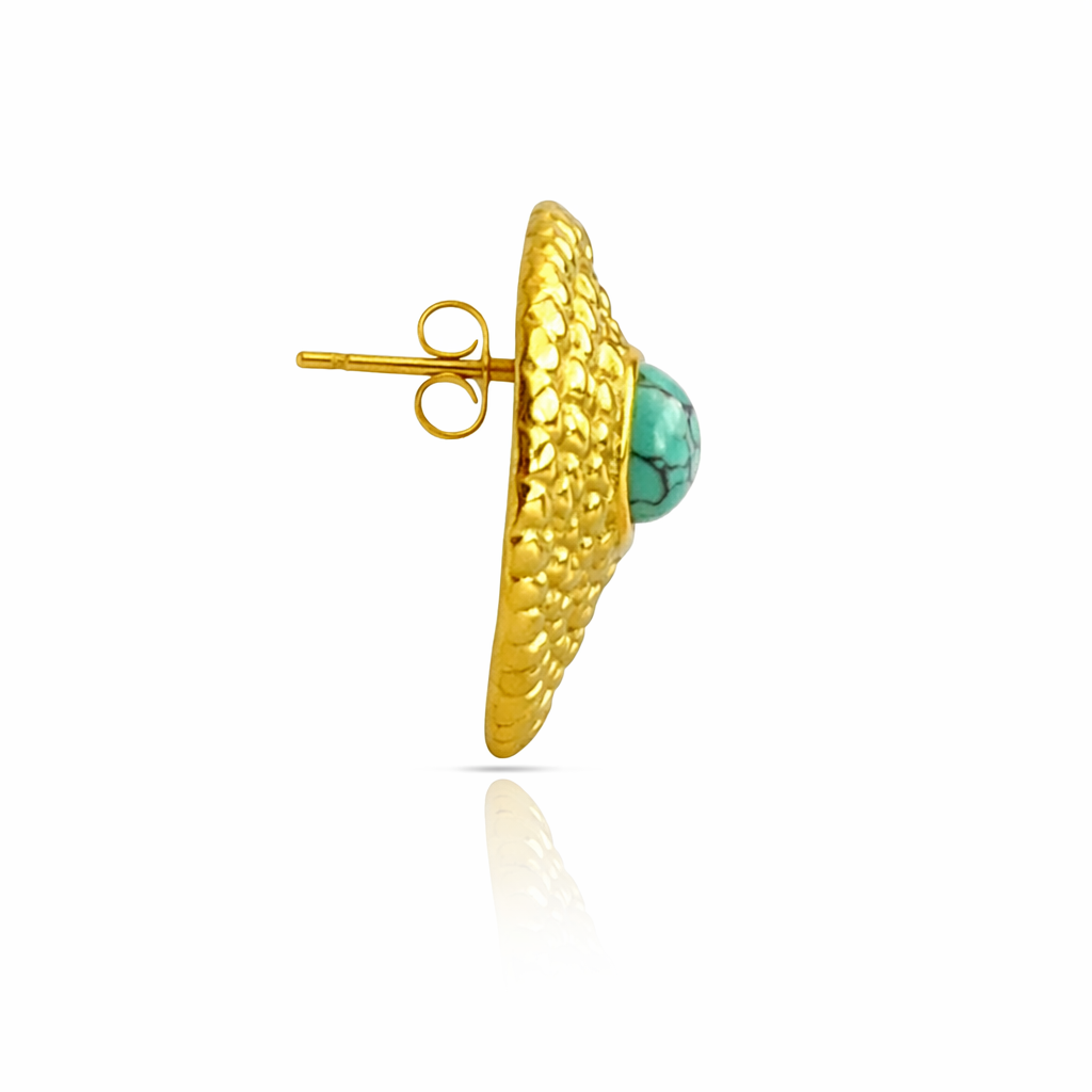 Turquoise Soleil Stud Earrings