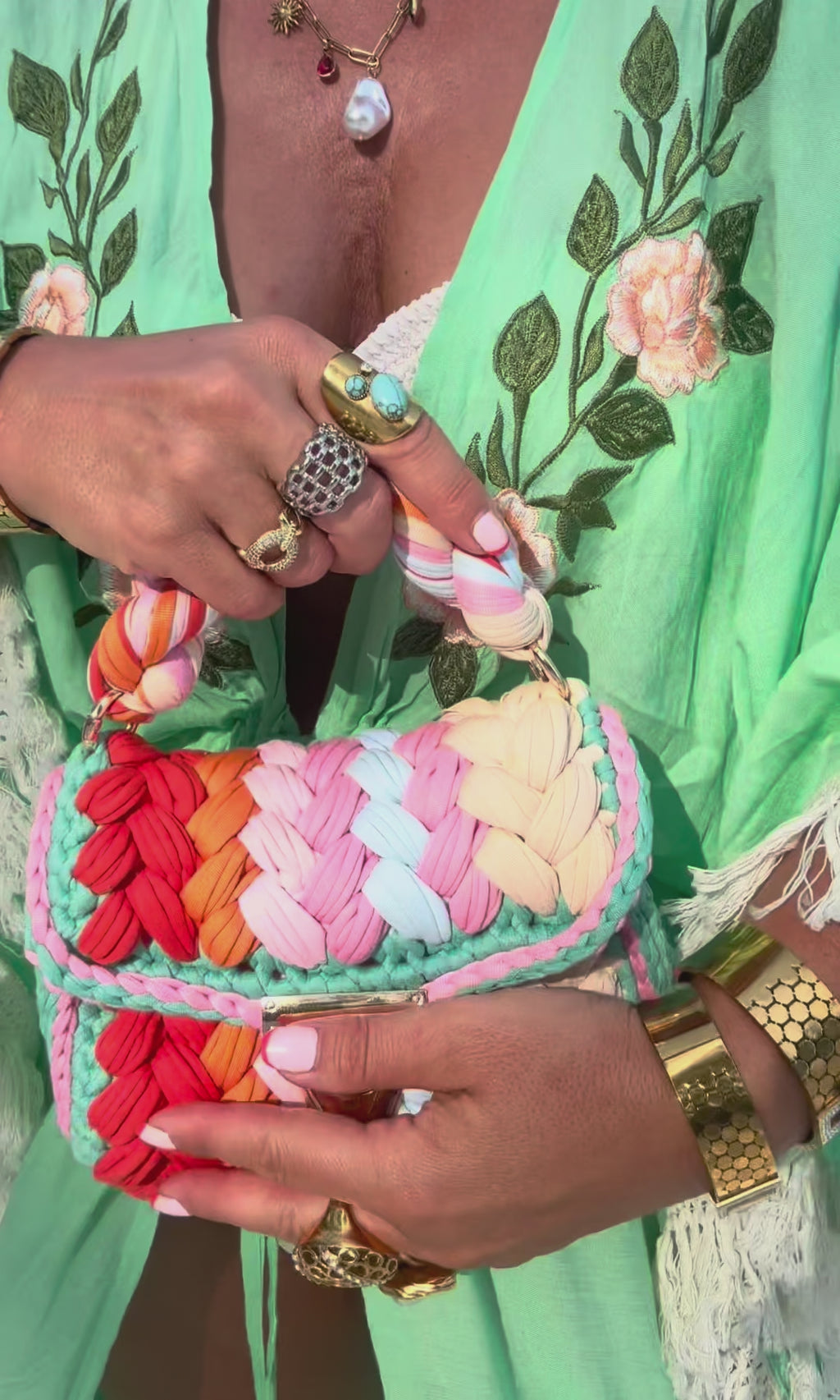 Sorbet Woven Mini Bag