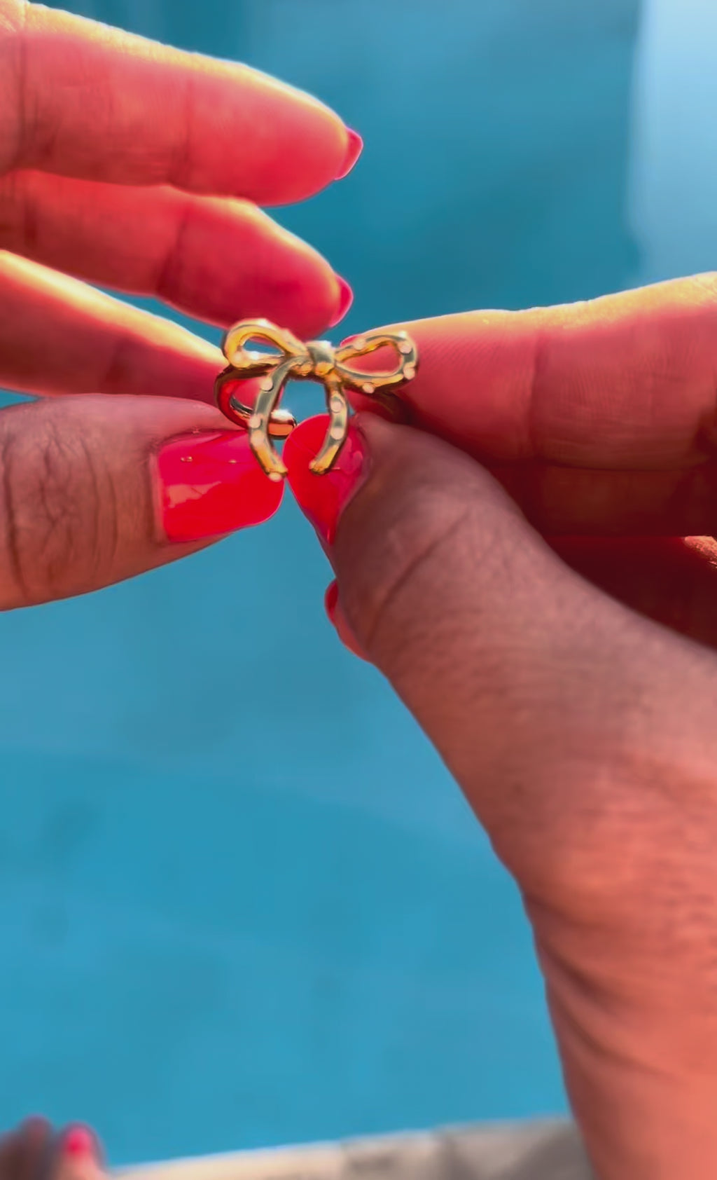 Celeste Bow Adjustable Ring