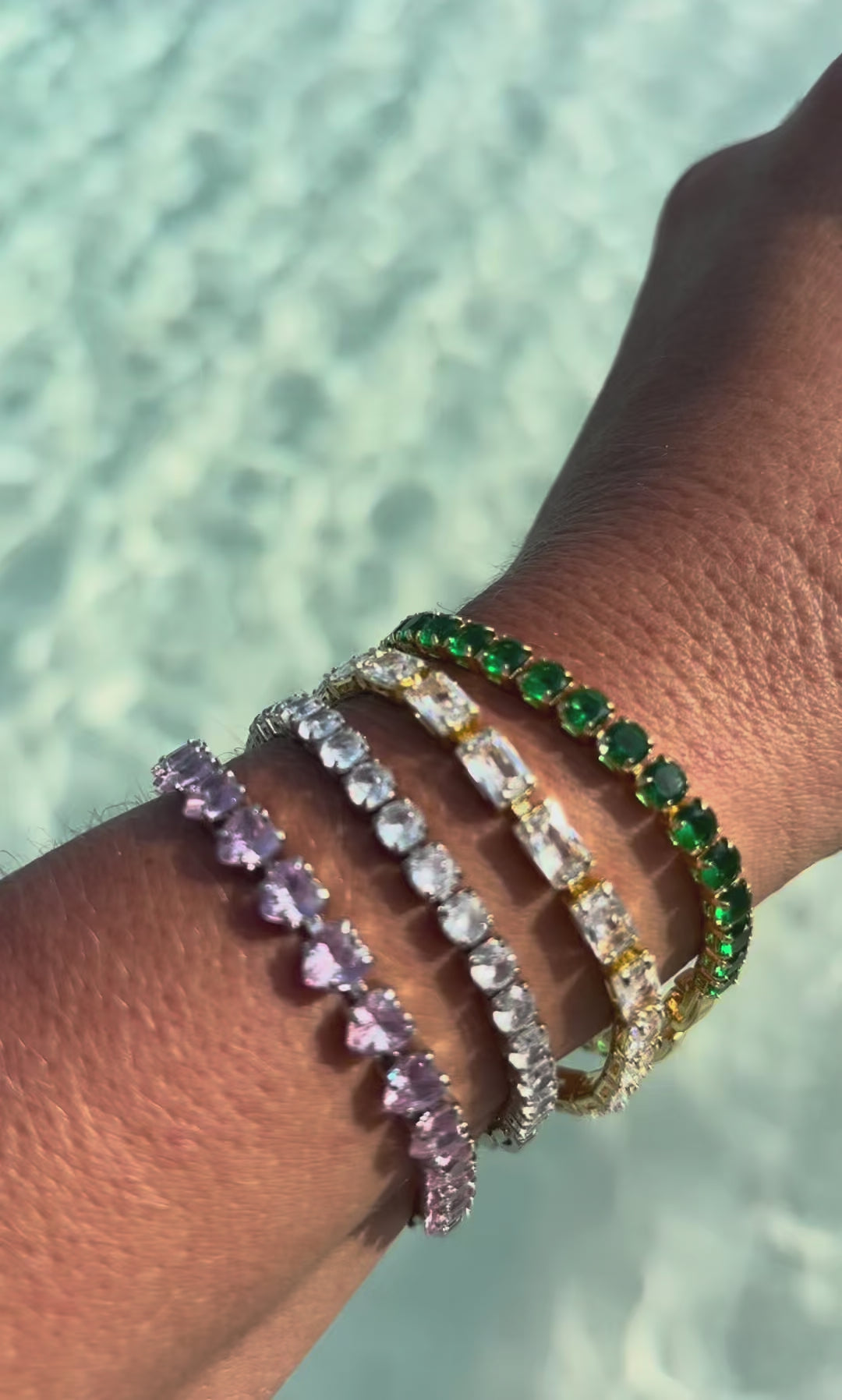 Pink Tennis Bracelet