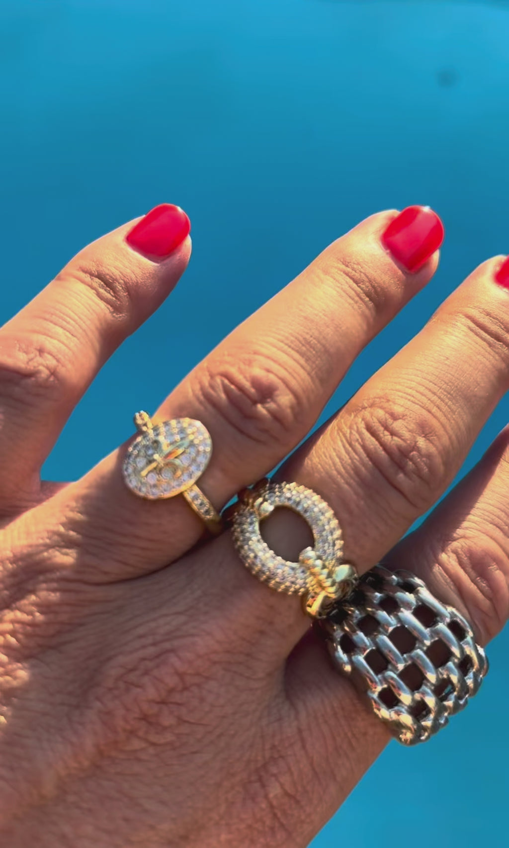 Fleur Grace Adjustable Ring