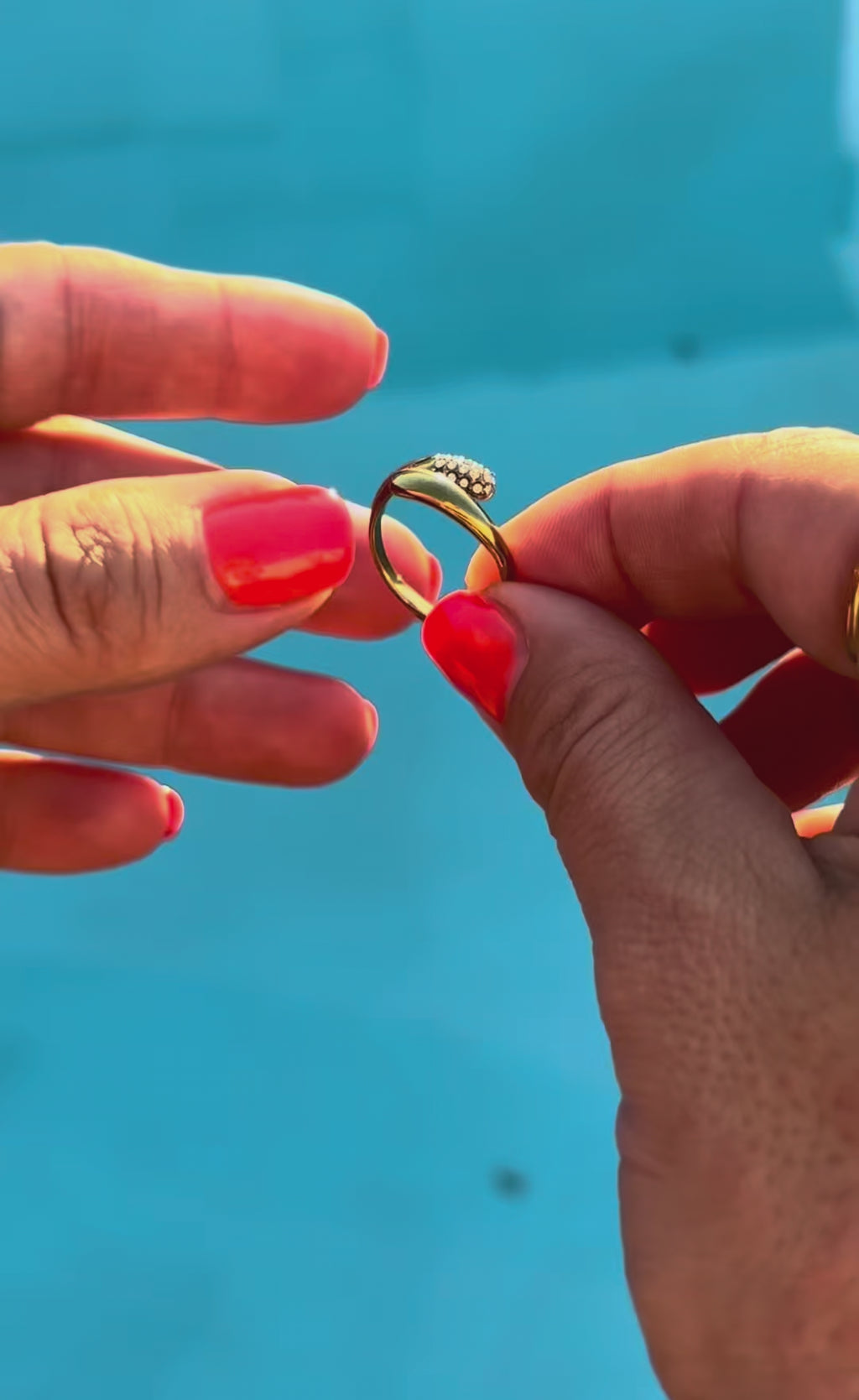 Whisper Spark Adjustable Ring